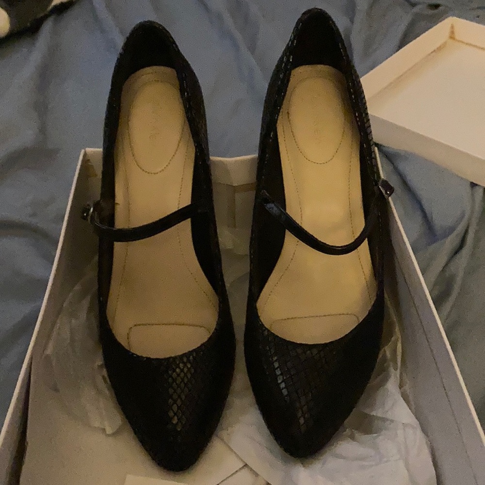 Calvin Klein Classic Python Black Pumps - image 1